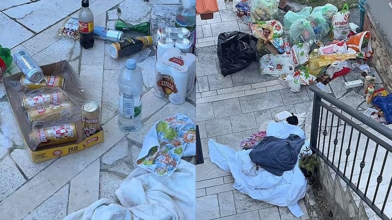 Zgrožena Hrvatica pokazala, kakšen nered so v vili pustili turisti: »Bilo je tako ogabno«