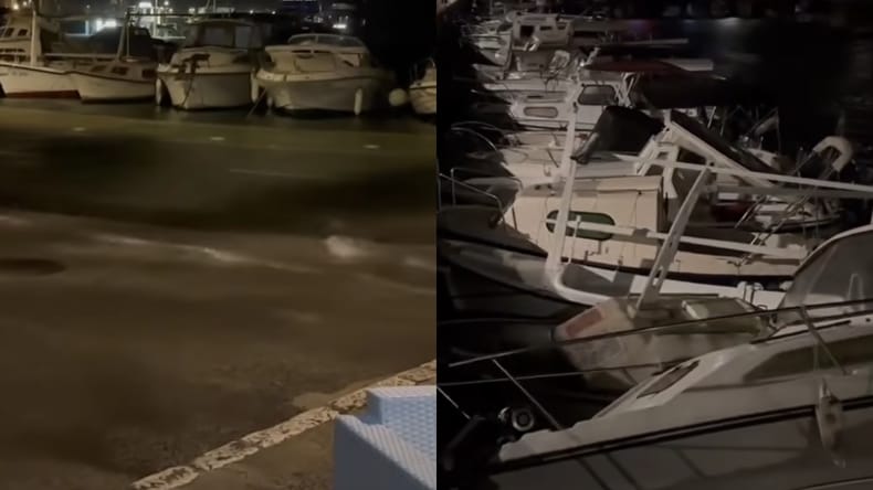 VIDEO: Meteocunami in toča pustošila po Jadranu, nenavadni prizori tudi na Korčuli