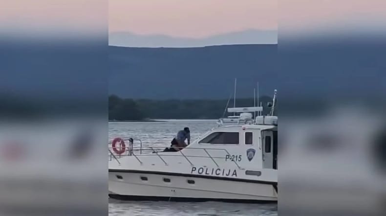 Hrvaško razburil posnetek policista, ki je psa vrgel v morje: Policija spremenila izjavo, psu pomagal fant iz Slovenije