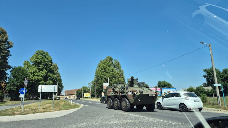 Vojaški transport tudi čez Pomurje