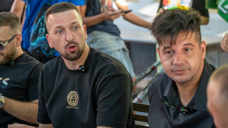 FOTO in VIDEO: Pero Martić in Kheš Life na obisku v Murski Soboti, z njima tudi prekmurski reper