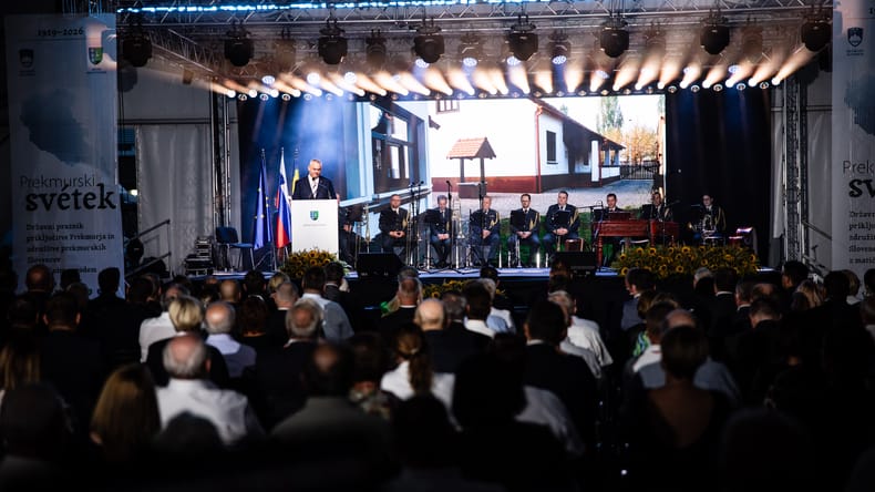 FOTO: Osrednja regijska slovesnost v Veliki Polani, zbrane nagovoril Jernej Vrtovec