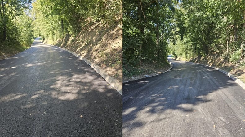 Pomembna pridobitev za pomurski kraj, cesta dobila novo asfaltno prevleko