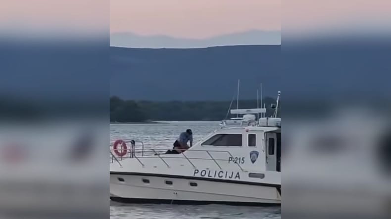 VIDEO: Posnetek zgrozil javnost: Policist v morje vrgel psa, policija pojasnila dogajanje