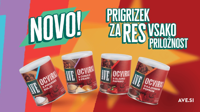 AVE predstavlja ocvirke v novi preobleki in štirih okusih