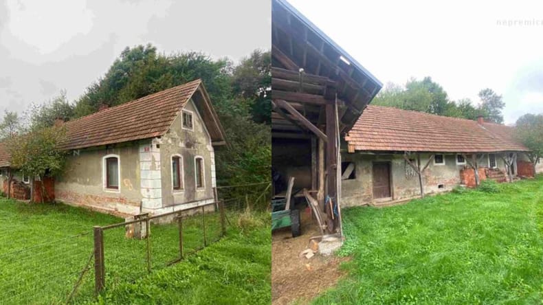 Hiša z gospodarskim poslopjem v Pomurju na dražbi za 14 tisočakov