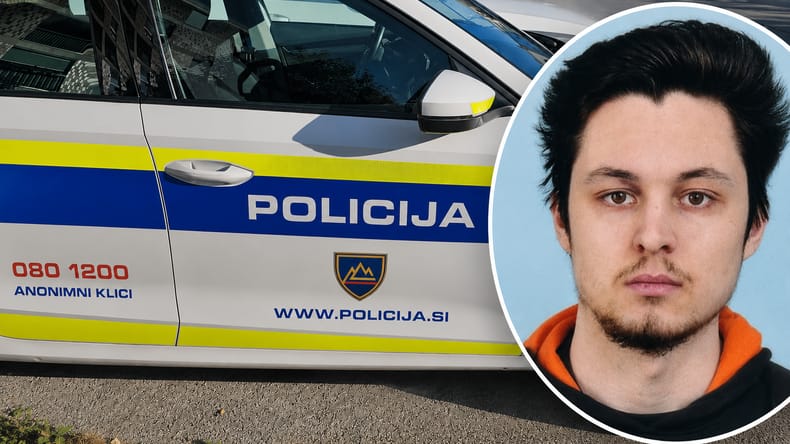 Ste ga videli? Policija išče 26-letnega Nika iz Ljubljane. Nosi oranžne copate