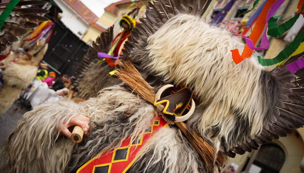 FOTO: Vrhunec Kurentovanja! Mednarodna karnevalska povorka navdušila Ptuj