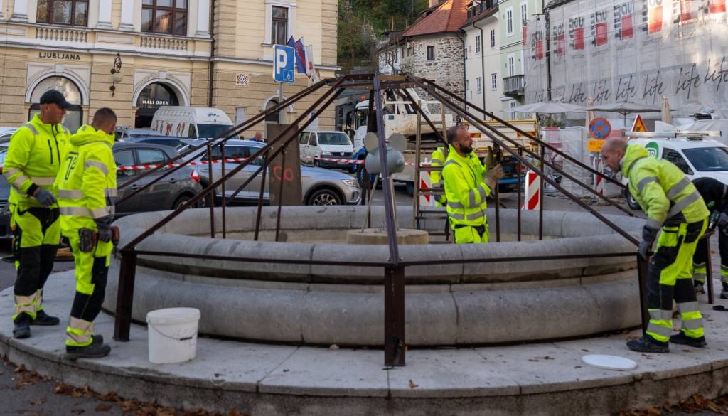 Fontane v Ljubljani odhajajo na zimski počitek