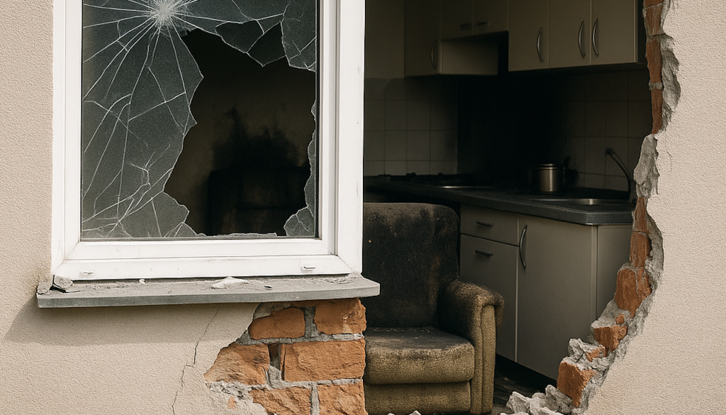 Plin raznesel hišo, 89-letnika iz goreče hiše rešili sosedje