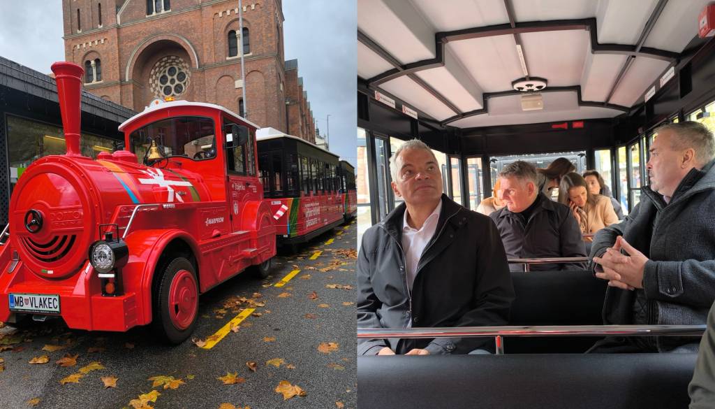 FOTO in VIDEO: Zapeljali smo se z novim električnim vlakcem, ki vozi po mariborskih ulicah