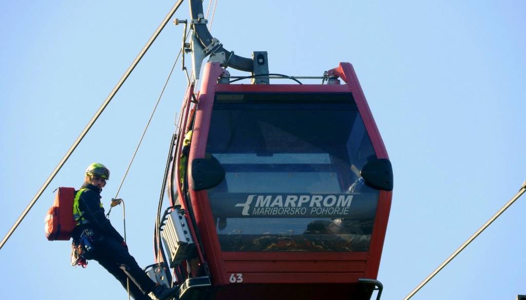 Na Pohorju reševalna akcija: V soboto bo Pohorska vzpenjača za štiri ure obstala