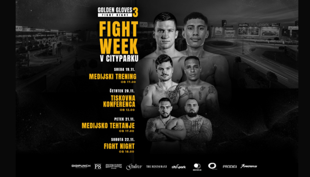 V Citypark na boksarski dogodek leta – Golden Gloves Fight Night 3