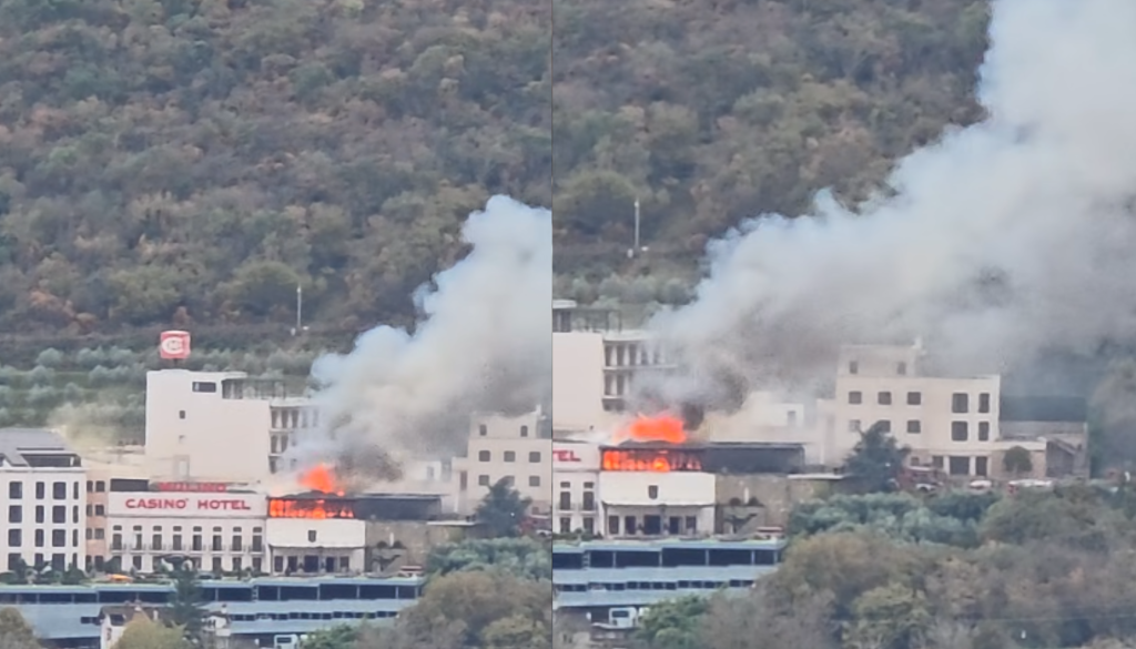 VIDEO: V hotelu in kazinoju izbruhnil požar