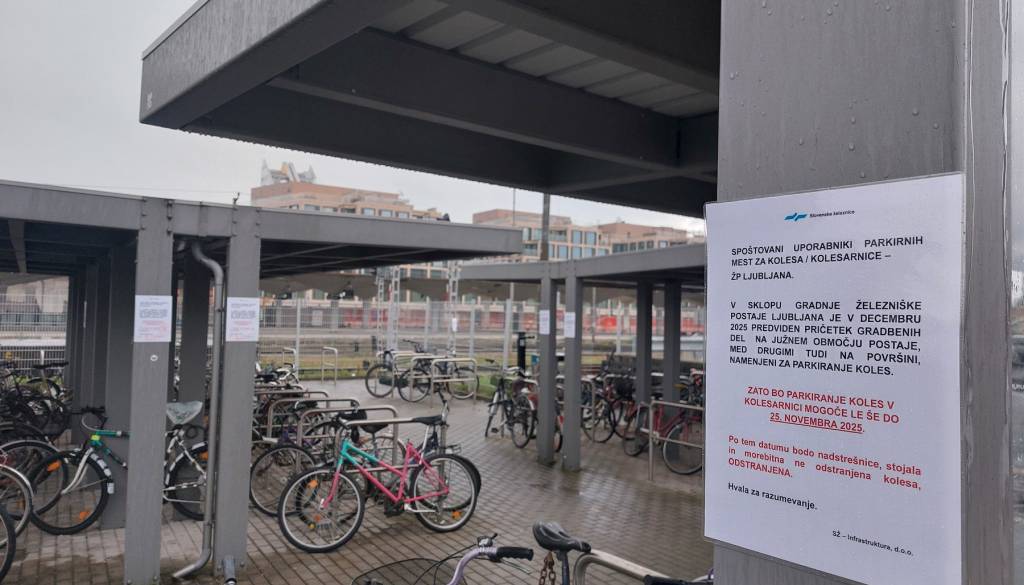Kolesarnico pri glavni postaji zapirajo. Datum je drug, kaj pa nadomestna lokacija? Pristojni odgovarjajo