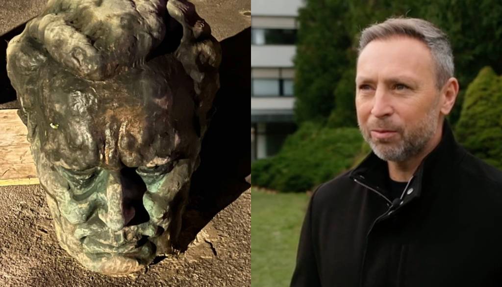 Štajercu, ki je Titovemu kipu odžagal glavo, grozi do osem let zapora