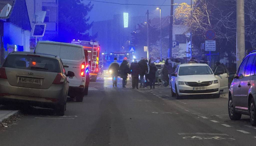 Požar v stanovanjskem bloku v Mariboru pogašen: Stanovalci so se vrnili, ena oseba v bolnišnici