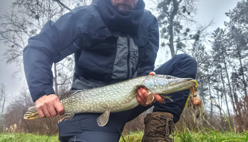 FOTO: Saj ni res, pa je! Mariborčan ujel ščuko na glavo Barbie punčke