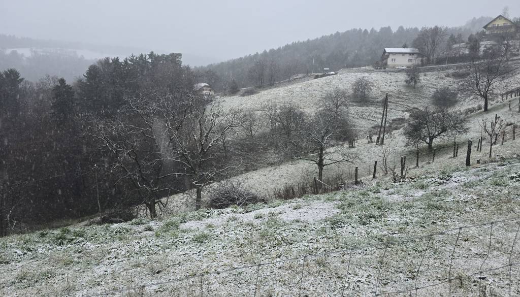 Padavine prehajajo v sneg