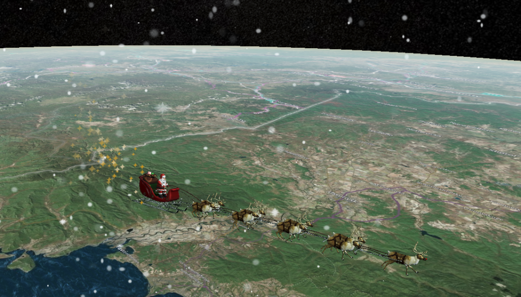 VIDEO: Božiček že na poti po svetu. Preverite, ke se nahaja trenutno