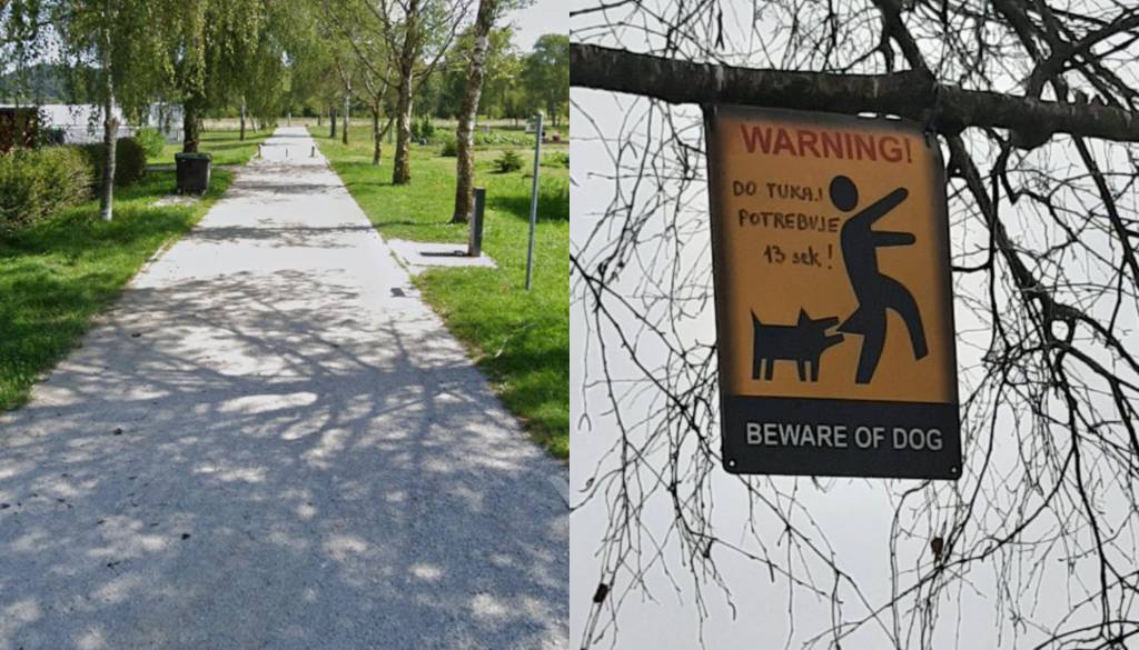 Grožnja ali opozorilo? Sprehajalci opozarjajo na sporen napis ob Poti spominov in tovarištva