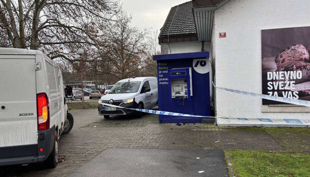 Razstrelitev bankomata v Moravskih Toplicah povzročila za 25.000 evrov škode