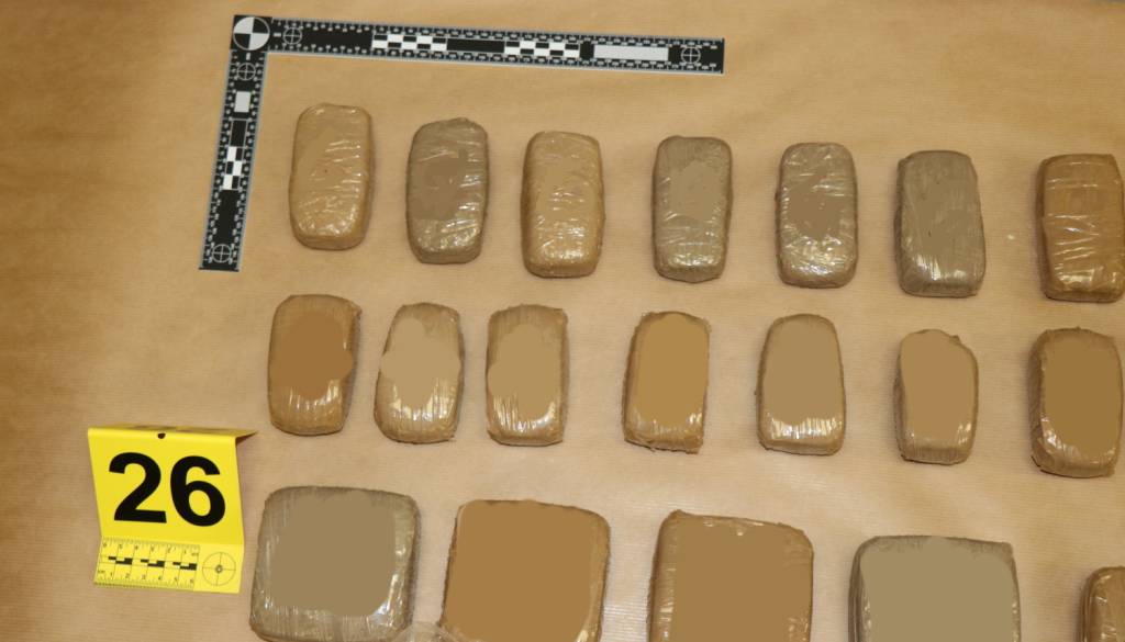 Razbita narkomreža na Goriškem in v Italiji: Zasegli več kot 7 kilogramov heroina in dve pištoli