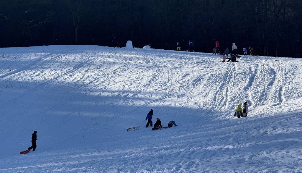FOTO in VIDEO: Mariborčani in Mariborčanke izkoristili sončno nedeljo za zimske radosti