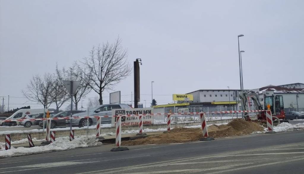 Dela na Gregorčičevi ulici v Murski Soboti, kdaj bodo končana dela