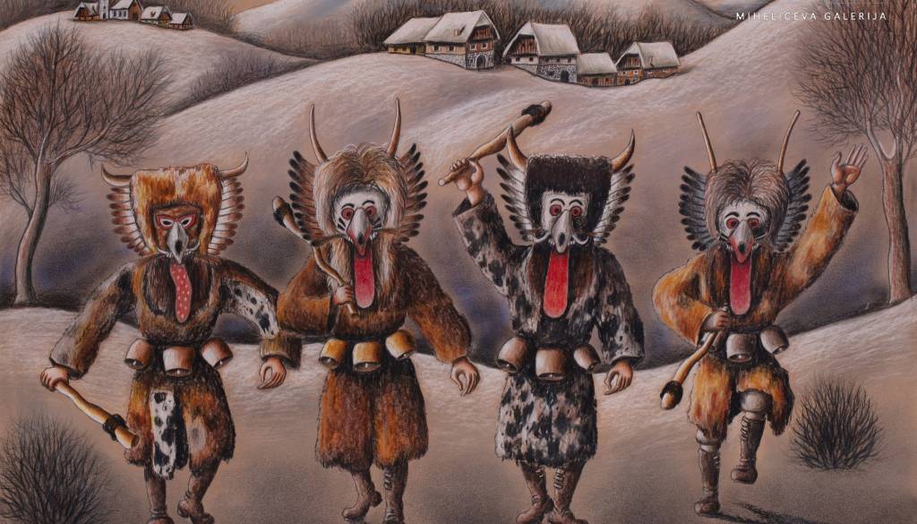 Kurent kot umetniški navdih: Razstava Planet Mask prinaša najnovejši opus Borisa Žoharja
