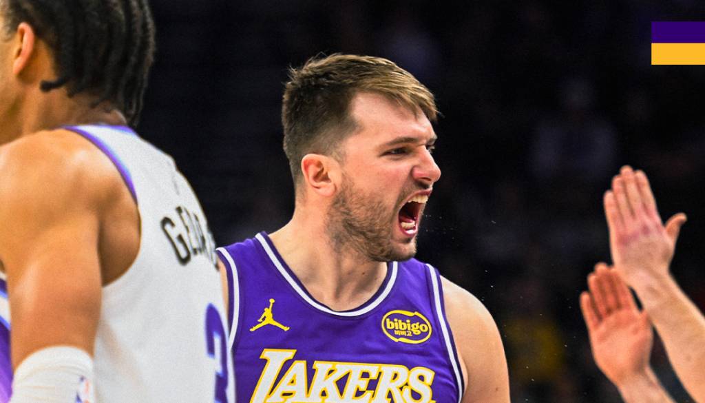 VIDEO: Dončić ob visoki zmagi Lakersov že do polčasa s trojnim dvojčkom