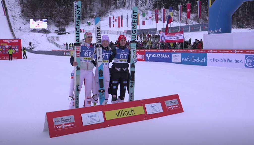 Nika Prevc skočila do nove zmage in prevzela rumeno majico