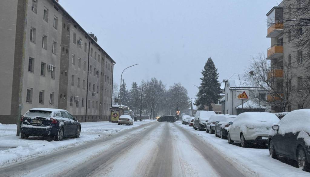 Do jutra še obilno sneženje, ponekod bo zapadlo še do 20 centimetrov snega