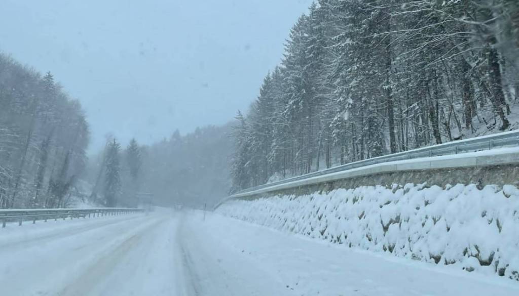 Zaradi zdrsov tovornjakov zaprta primorska avtocesta, oviran promet tudi na dolenjski avtocesti