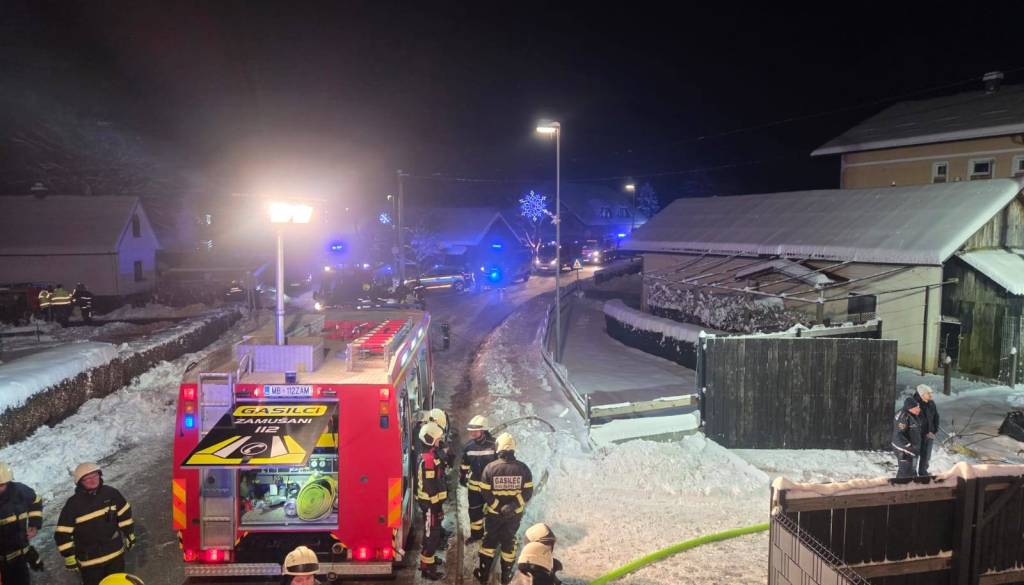 Požar v Moškanjcih hitro omejen, gasilci preprečili hujšo škodo