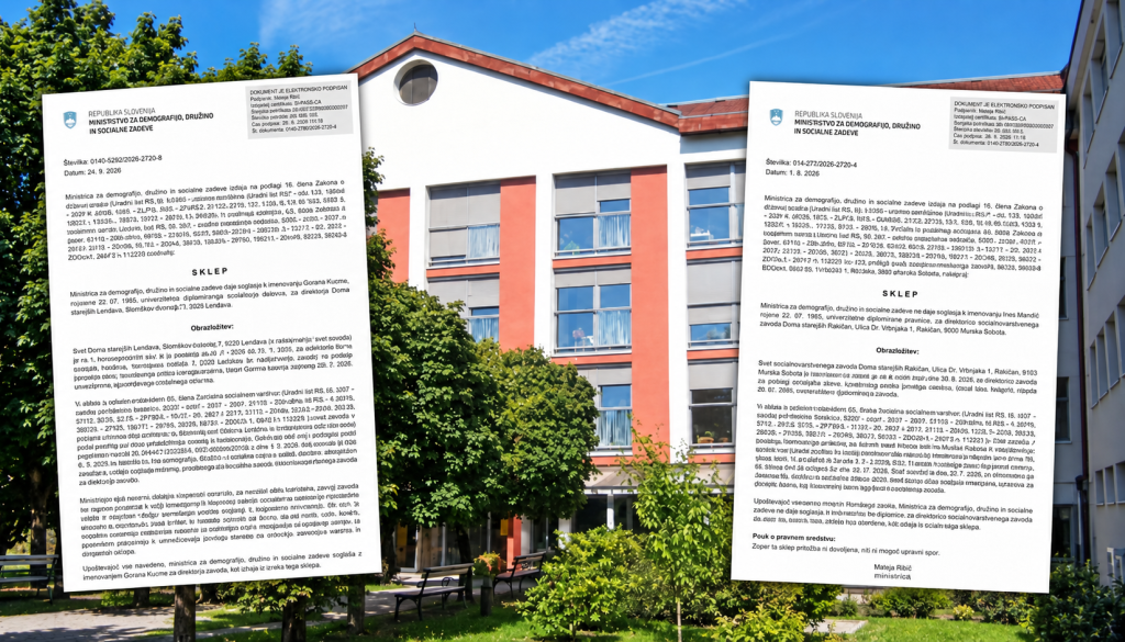 Razkrivamo dokumenta ministrstva: Pri Goranu Kuzmi šteli dosežki, pri Ines Magdič le mnenje občine