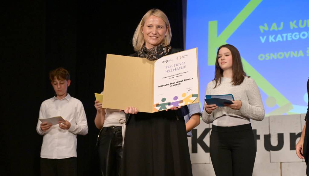 Mariborska osnovna šola med najbolj kulturnimi v Sloveniji, priznanja tudi drugim štajerskim šolam