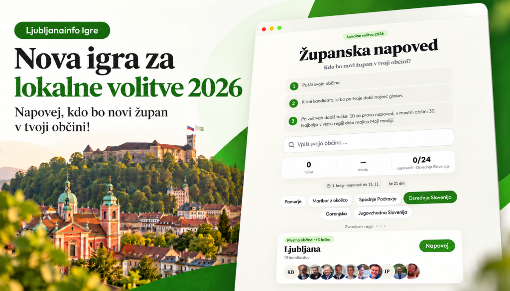 Kdo bo (novi) župan v vaši občini? Preizkusite igro Županska napoved in osvojite nagrado