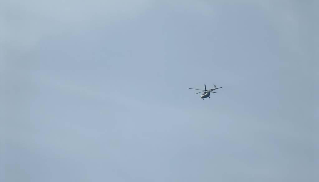 Na Goričkem znova posredoval helikopter