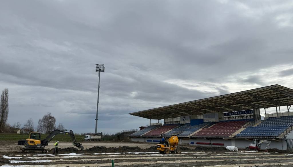 Lendavski stadion sredi velike prenove, tako izgleda stanje na terenu