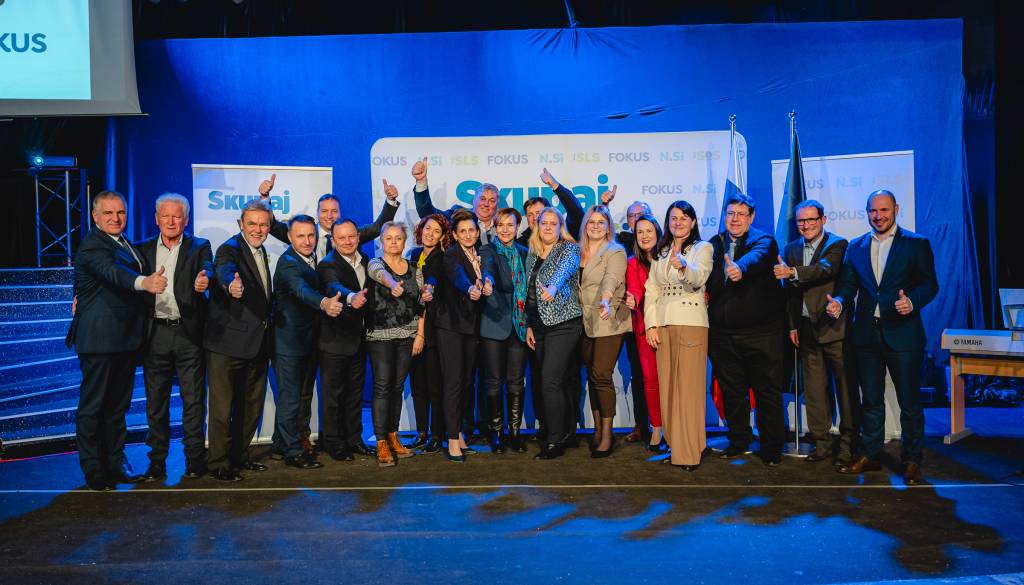 FOTO in VIDEO: V Mariboru predstavljeni kandidati skupne liste NSi, SLS in FOKUS