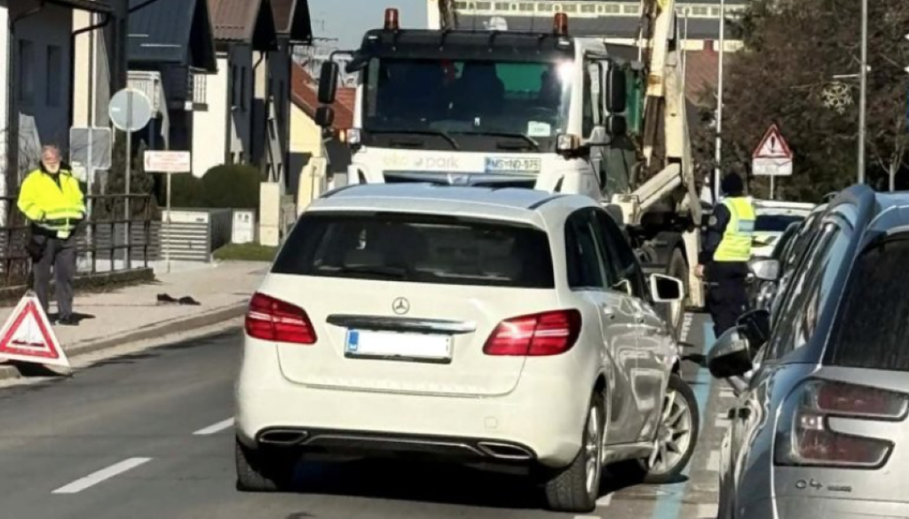 Hudo trčenje v Pomurju, pešec naj bi se huje poškodoval