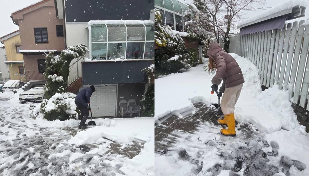Med snežnim metežem pomagajo najšibkejšim. Mariborski študenti znova na terenu