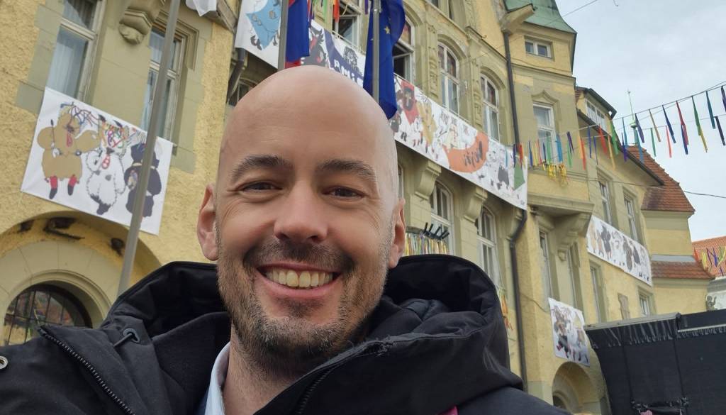 FOTO: Tine Radinja na Ptuju: Kaj je tam navdušilo škofjeloškega župana?