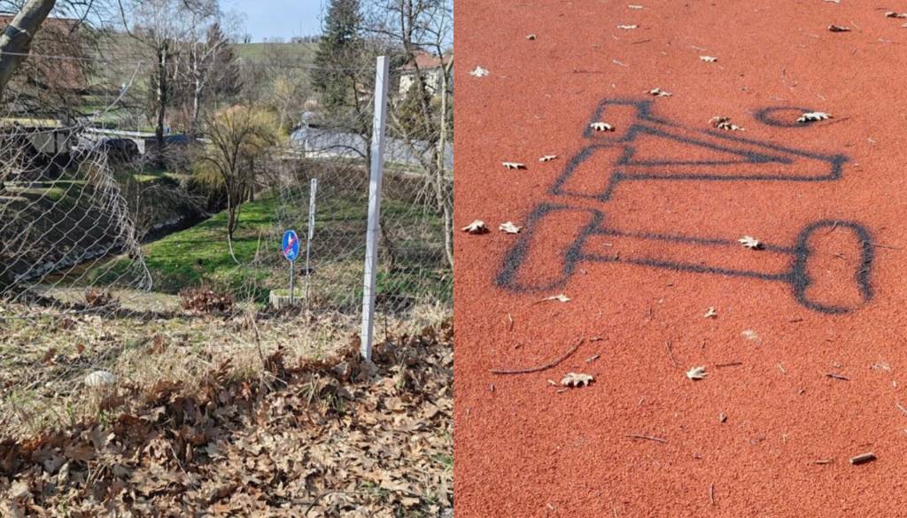 Komaj prenovljena atletska steza na Ptuju že tarča vandalov