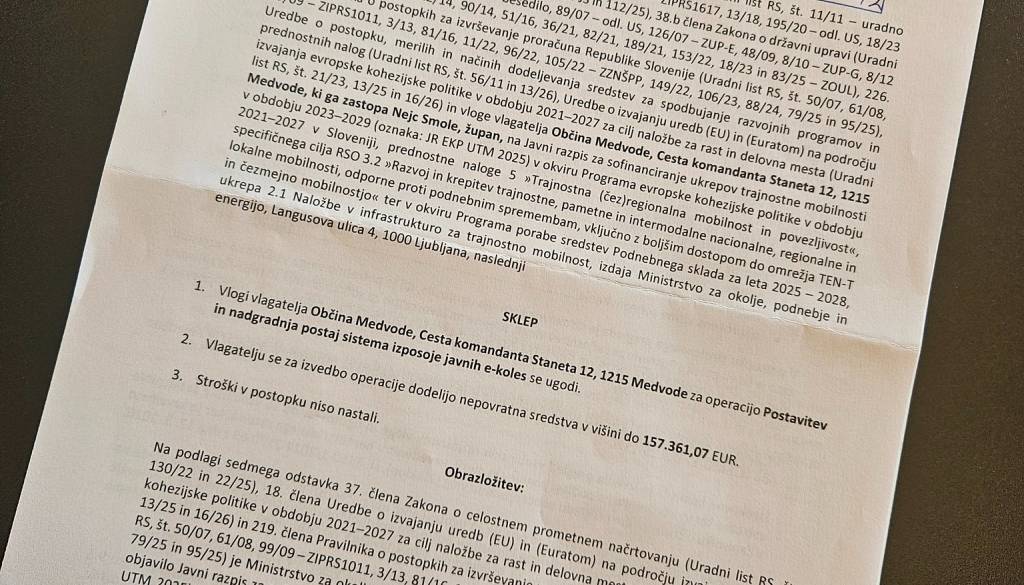 Medvode dobile evropski denar: Kaj bodo naredili z njim?