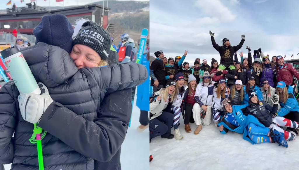 Tako se je Ilki Štuhec poklonila Mikaela Shiffrin