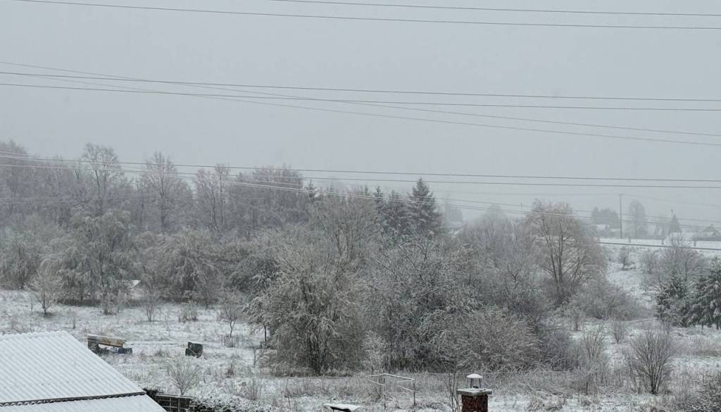 FOTO: Napovedi vremenoslovcev so se uresničile, kje je zapadlo največ snega?