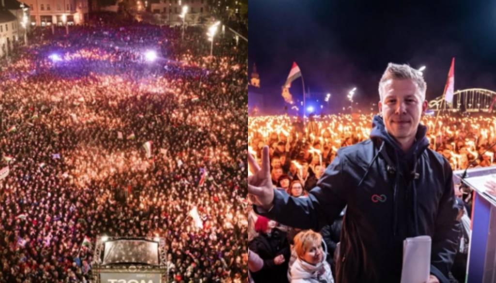 VIDEO: Neverjetni prizori slavja na Madžarskem: »Množica prepeva pesmi, slavi svobodo in skandira«