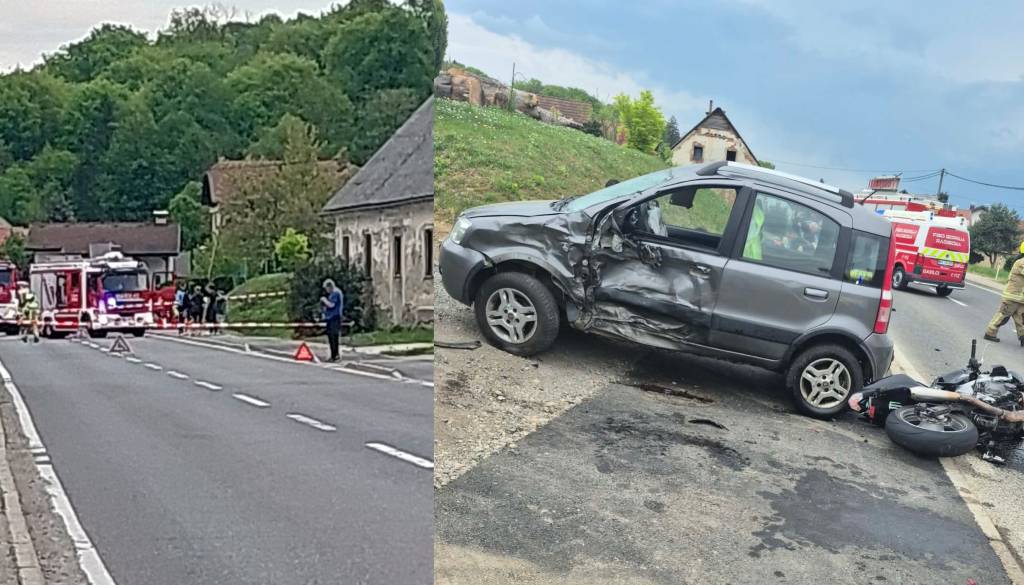 Tragedija: 23-letni motorist umrl, 19-letnik poškodovan